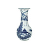 Melting Pot - Vaasje Chinees Blauw Wit 7x15cm Melting Pot - Vaasje Chinees Blauw Wit 7x15cm