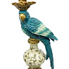 Werns - Kandelaar Papegaai Turquoise met Gouden Details 14x40cm - Links of Rechts Werns - Kandelaar Papegaai Turquoise met Gouden Details 14x40cm - Links of Rechts