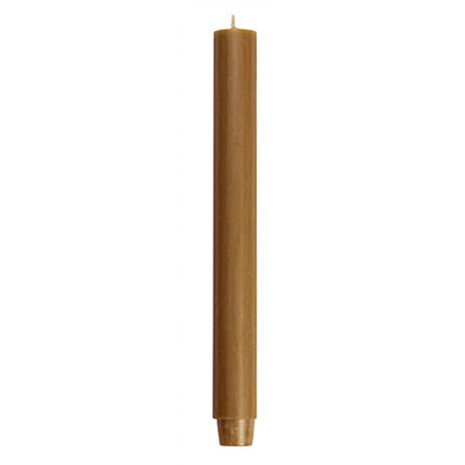Rustik Lys - Dinerkaars Tabak Bruin 2.6x30cm met Taps Toelopende Onderzijde Rustik Lys - Dinerkaars Tabak Bruin 2.6x30cm met Taps Toelopende Onderzijde