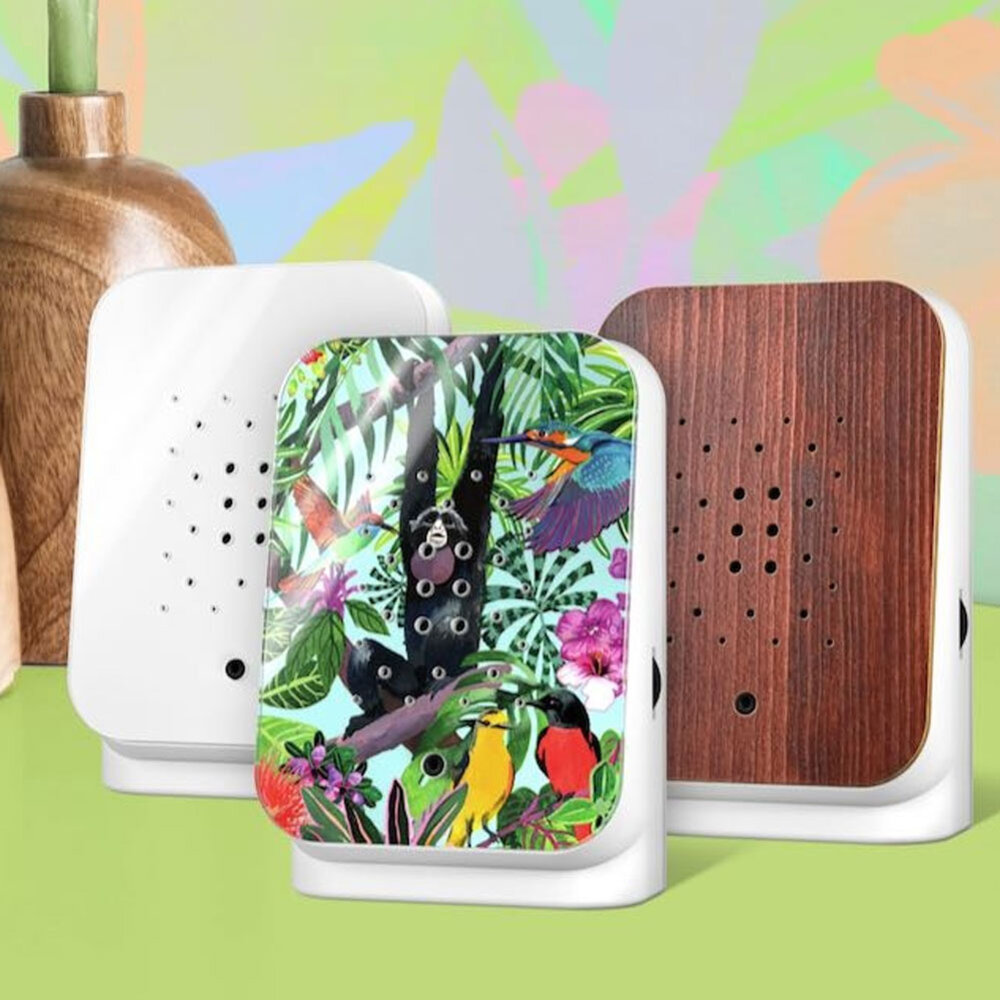 Zwitscherbox - Junglebox Oplaadbare Geluidsbox met Bewegingssensor en Exotische Natuurgeluiden – 6 Varianten Zwitscherbox - Junglebox Oplaadbare Geluidsbox met Bewegingssensor en Exotische Natuurgeluiden – 6 Varianten