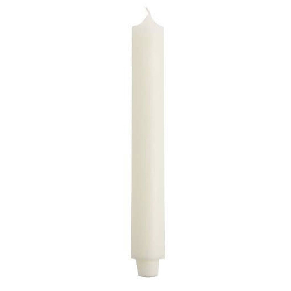 Rustik Lys - Extra Dikke Dinerkaars Ivoor Wit 3.2x30cm met Taps Toelopende Onderzijde Rustik Lys - Extra Dikke Dinerkaars Ivoor Wit 3.2x30cm met Taps Toelopende Onderzijde