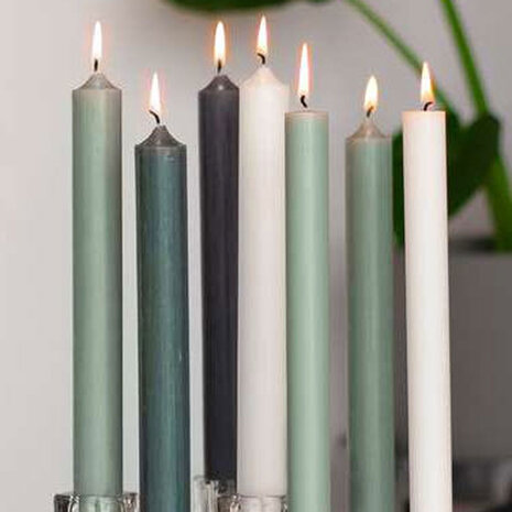 Rustik Lys - Diner Kaars Jade Groen 3.2x30cm Rustik Lys - Diner Kaars Jade Groen 3.2x30cm