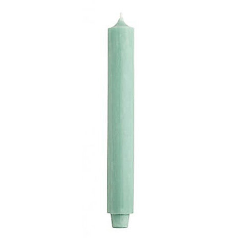 Rustik Lys - Extra Dikke Dinerkaars Jade Groen 3.2x30cm met Taps Toelopende Onderzijde
