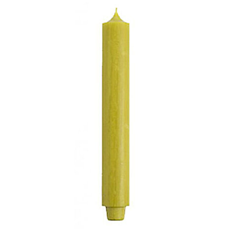 Rustik Lys - Extra Dikke Dinerkaars Oker Geel 3.2x30cm met Taps Toelopende Onderzijde Rustik Lys - Extra Dikke Dinerkaars Oker Geel 3.2x30cm met Taps Toelopende Onderzijde