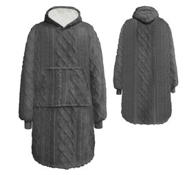 Melting Pot - Huis Onesie Sophie Hoodie en Deken XL Charcoal Melting Pot - Huis Onesie Sophie Hoodie en Deken XL Charcoal