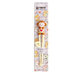 Tokyo Design Studio - Kinder Eetstokjes Aapje Oranje 22cm