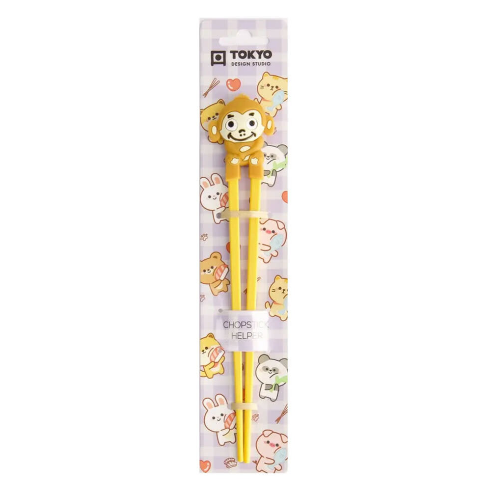 Tokyo Design Studio - Kinder Chopsticks met Aapje Caramel 22cm