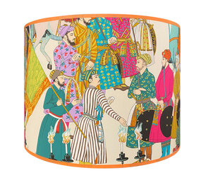 Melting Pot - Lampenkap Dara Multicolor op Beige B40xH30cm