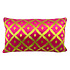 Sierkussen Ruiten Fuchsia/Goud Fluweel 60x35cm Sierkussen Ruiten Fuchsia/Goud Fluweel 60x35cm