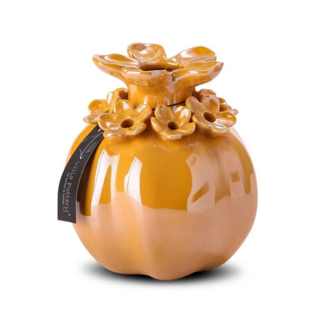 Melting Pot - Vaasje Patricia Oker Porselein in 2 maten Melting Pot - Vaasje Patricia Oker Porselein in 2 maten