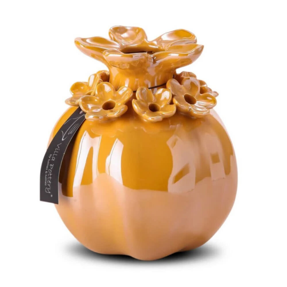 Melting Pot - Vaasje Patricia Oker Porselein in 2 maten Melting Pot - Vaasje Patricia Oker Porselein in 2 maten