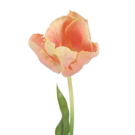 Melting Pot - Kunstbloem Tulp op Steel Peach Mix 70cm Melting Pot - Kunstbloem Tulp op Steel Peach Mix 70cm