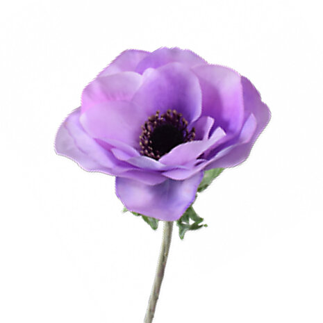 Melting Pot - Kunstbloem Anemoon Lavendel Zijde op steel 53cm Melting Pot - Kunstbloem Anemoon Lavendel Zijde op steel 53cm