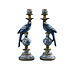 Kandelaar Papegaai Blauw 9x28cm - Links of Rechts Kandelaar Papegaai Blauw 9x28cm - Links of Rechts