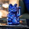 Donkey - Lucky Cat Cosmic Shiny Blue 10x15cm