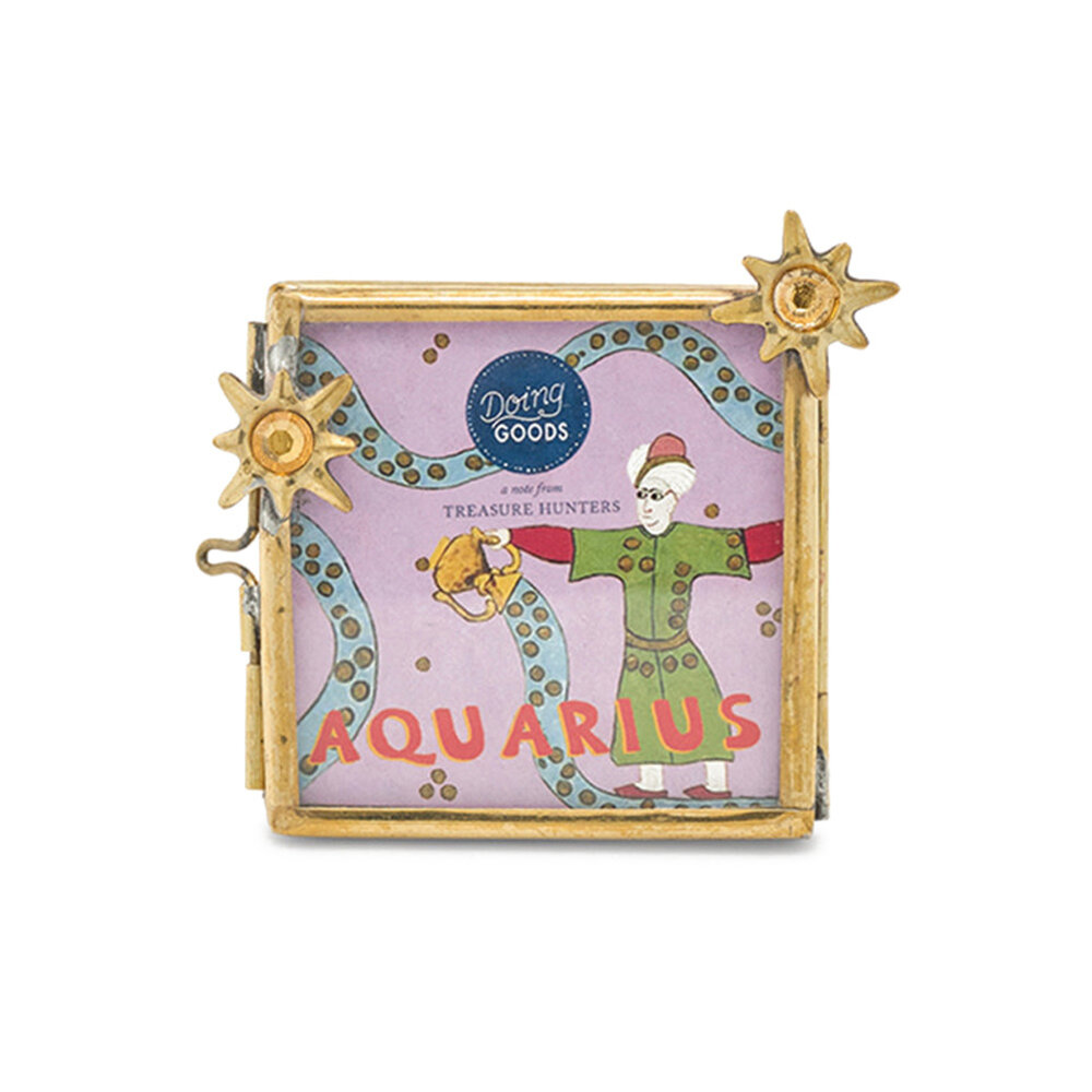 Doing Goods - Fotolijstje Sterrenbeeld Waterman Messing 6x7cm foto 5x5cm Doing Goods - Fotolijstje Sterrenbeeld Waterman Messing 6x7cm foto 5x5cm