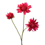 Melting Pot - Kunstbloem Dahlia Beauty Rood 3 Bloemen op tak 65cm