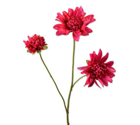 Melting Pot - Kunstbloem Dahlia Beauty Rood 3 Bloemen op tak 65cm Melting Pot - Kunstbloem Dahlia Beauty Rood 3 Bloemen op tak 65cm