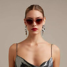 Okkia - Zonnebril CLAUDIA Big Cat-Eye Pink Havana OK013-PH Okkia - Zonnebril CLAUDIA Big Cat-Eye Pink Havana OK013-PH