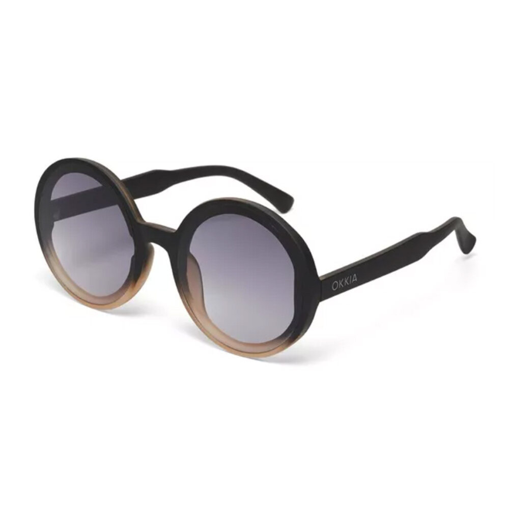 Okkia - Zonnebril MONICA Round Black Pink OK014-BP Okkia - Zonnebril MONICA Round Black Pink OK014-BP