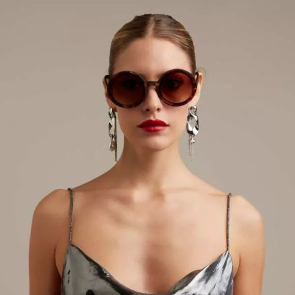 Okkia - Zonnebril MONICA Round Classic Havana OK014-CH Okkia - Zonnebril MONICA Round Classic Havana OK014-CH