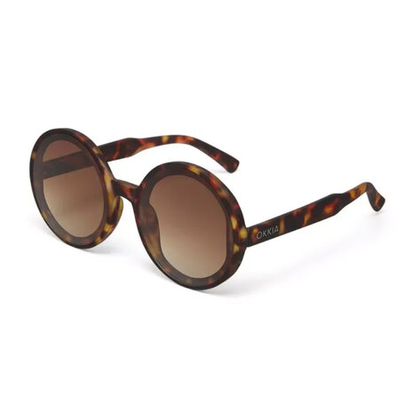 Okkia - Zonnebril MONICA Round Classic Havana Bruin OK014-CH Okkia - Zonnebril MONICA Round Classic Havana Bruin OK014-CH