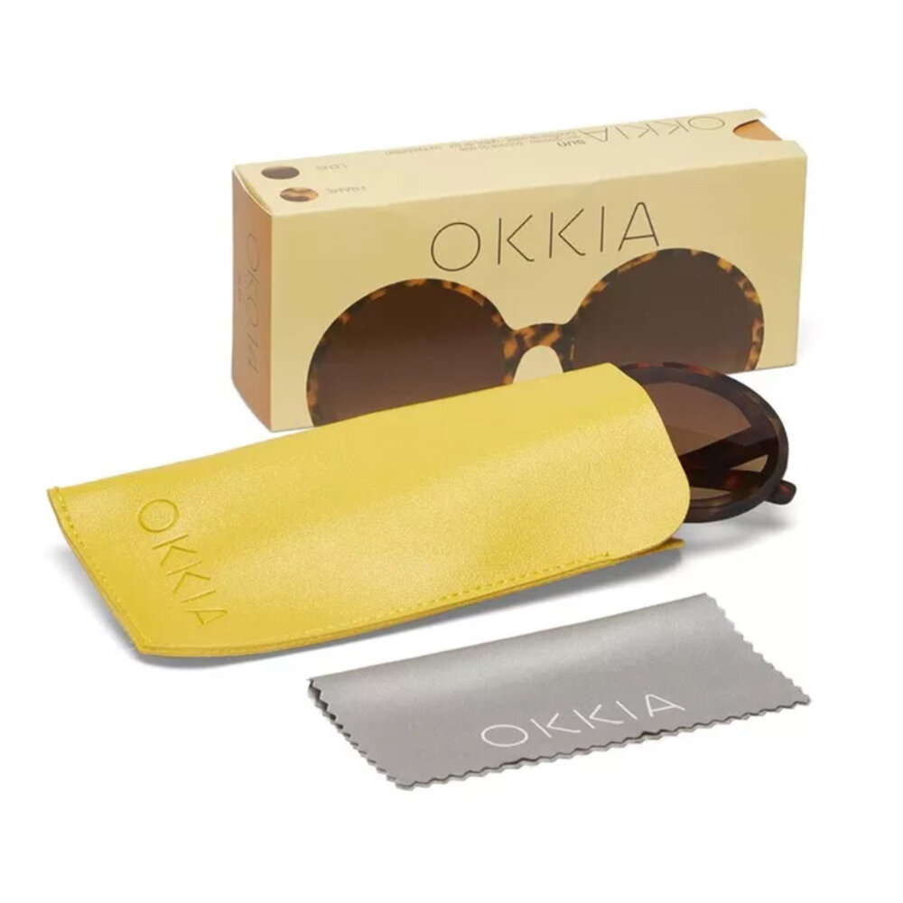 Okkia - Zonnebril MONICA Round Classic Havana Bruin OK014-CH Okkia - Zonnebril MONICA Round Classic Havana Bruin OK014-CH