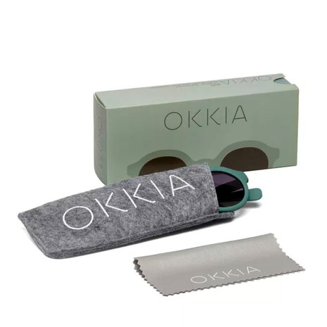 Okkia - Zonnebril LAURO Round Green Sage OK031-GS Okkia - Zonnebril LAURO Round Green Sage OK031-GS