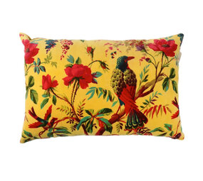 Imbarro - Sierkussen Paradise Kanarie Geel Velours 60x40cm Imbarro - Sierkussen Paradise Kanarie Geel Velours 60x40cm