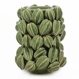 Melting Pot - Vaas Sterfruit Carambola Groen Keramiek 28x36cm Melting Pot - Vaas Sterfruit Carambola Groen Keramiek 28x36cm