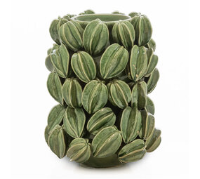 Melting Pot - Vaas Sterfruit Carambola Groen Keramiek 28x36cm Melting Pot - Vaas Sterfruit Carambola Groen Keramiek 28x36cm