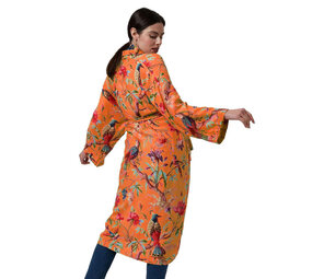 Imbarro - Kimono Royal Paradise Mandarine Viscose one-size Imbarro - Kimono Royal Paradise Mandarine Viscose one-size