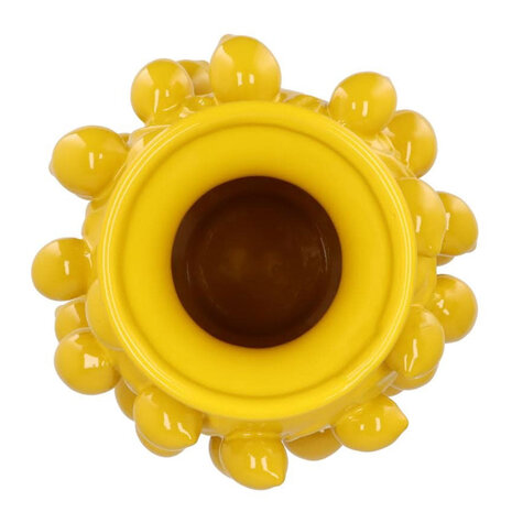 Melting Pot - Vaas Citroenen Geel Aardewerk 24x38cm Melting Pot - Vaas Citroenen Geel Aardewerk 24x38cm