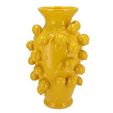 Melting Pot - Vaas Citroenen Geel Aardewerk 24x38cm Melting Pot - Vaas Citroenen Geel Aardewerk 24x38cm