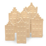 Melting Pot - Vaasjes Grachtenhuis Peach Set/2 in 3 maten Melting Pot - Vaasjes Grachtenhuis Peach Set/2 in 3 maten