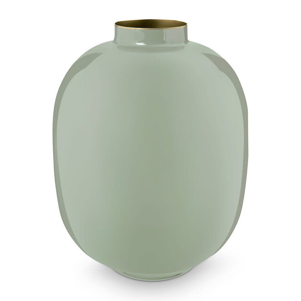 Pip Studio - Vaas Licht Groen Metaal H Pip Studio - Vaas Licht Groen Metaal H