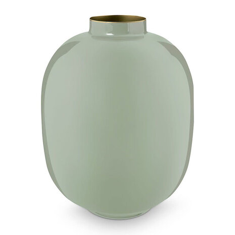 Pip Studio - Vaas Licht Groen Metaal H Pip Studio - Vaas Licht Groen Metaal H