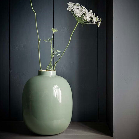 Pip Studio - Vaas Licht Groen Metaal H Pip Studio - Vaas Licht Groen Metaal H