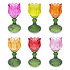 Waxinehouder Tulp Groen Mix Glas 8x15cm in 6 kleuren Waxinehouder Tulp Groen Mix Glas 8x15cm in 6 kleuren