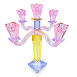 Melting Pot - Kandelaar Etoile Multicolor Kristalglas H43cm 5 armen Melting Pot - Kandelaar Etoile Multicolor Kristalglas H43cm 5 armen