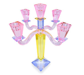 Melting Pot - Kandelaar Etoile Multicolor Kristalglas H43cm 5 armen Melting Pot - Kandelaar Etoile Multicolor Kristalglas H43cm 5 armen