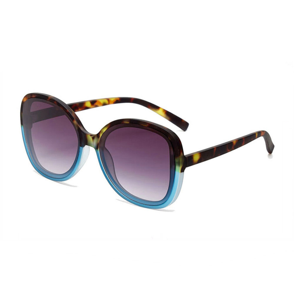 Okkia - Zonnebril ANNA Butterfly Havana Blue met Donkere Gradient Lenzen en Veerpoten OK019-HB Okkia - Zonnebril ANNA Butterfly Havana Blue met Donkere Gradient Lenzen en Veerpoten OK019-HB