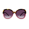 Okkia - Zonnebril ANNA Butterfly Havana Pink met Donkere Gradient Lenzen en Veerpoten OK019-HP Okkia - Zonnebril ANNA Butterfly Havana Pink met Donkere Gradient Lenzen en Veerpoten OK019-HP
