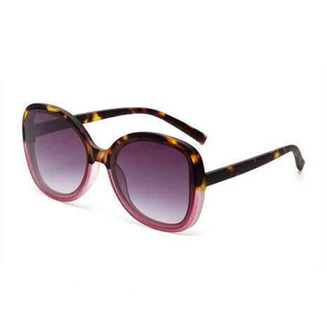 Okkia - Zonnebril ANNA Butterfly Havana Pink met Donkere Gradient Lenzen en Veerpoten OK019-HP Okkia - Zonnebril ANNA Butterfly Havana Pink met Donkere Gradient Lenzen en Veerpoten OK019-HP