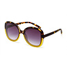 Okkia - Zonnebril ANNA Butterfly Havana Yellow met Donkere Gradient Lenzen en Veerpoten OK019-HY
