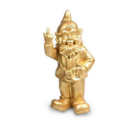 Melting Pot - Beeldje Kabouter Fuck You Goud 20cm Melting Pot - Beeldje Kabouter Fuck You Goud 20cm