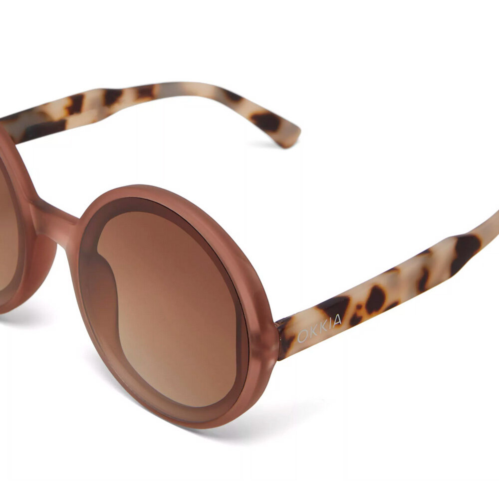 Okkia - Zonnebril MONICA Round Pink Havana OK014-PH Okkia - Zonnebril MONICA Round Pink Havana OK014-PH