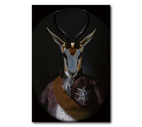 Melting Pot - Glasschilderij Mr Springbok 80x120cm Melting Pot - Glasschilderij Mr Springbok 80x120cm
