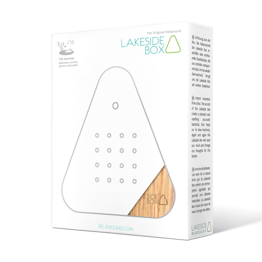 Zwitscherbox - Lakesidebox met Bosgeluiden Eiken Hout Zwitscherbox - Lakesidebox met Bosgeluiden Eiken Hout