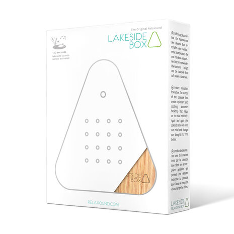 Zwitscherbox - Lakesidebox met Bosgeluiden Eiken Hout Zwitscherbox - Lakesidebox met Bosgeluiden Eiken Hout